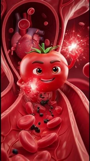 Tomato Inside Your Body 🍅 | Heart & Blood Cleaning Truth #TomatoBenefits #CleanBlood #HealthyEating