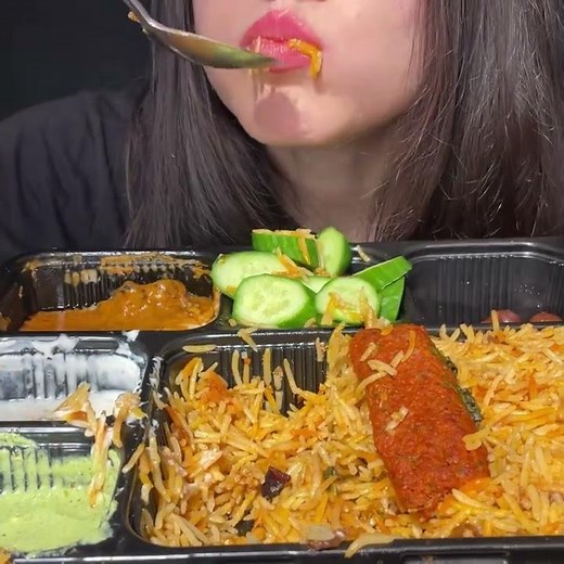 ASMR INDIAN FOOD MUKBANG *KEBAB, MUTTON BIRYANI, BUTTER CHICKEN | EATING SOUNDS