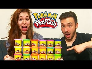 PLAY DOH POKEMON CHALLENGE ! DavidLafargePokemon VS MissJirachi !
