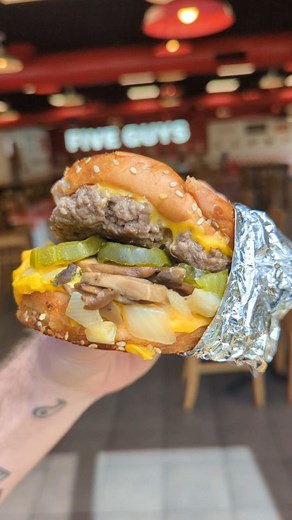 6K views · 17 reactions | 狼 TOP SECRET MENU HACK  @fiveguysaustralia Get the grilled cheese add beef and whatever free toppings suit your fancy. Thank me later. You'll never go back. #fiveguysaustralia #fiveguys #menuhacks | Sir Eats-A-Lot | Facebook