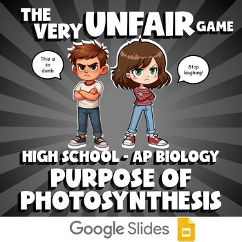 Purpose of Photosynthesis VERY UNFAIR GAME - No Prep AP Biology Science Review