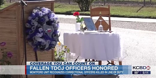 Montford Unit honors TDCJ officers killed in line of duty