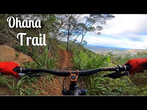 My Favorite Trail in Oahu! // Ohana Trail // A Fast, Flowy, Scenic Mountain Biking Adventure!