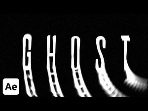Ghost Text Reveal in 4 minutes QUICK & EASY After Effects Tutorial