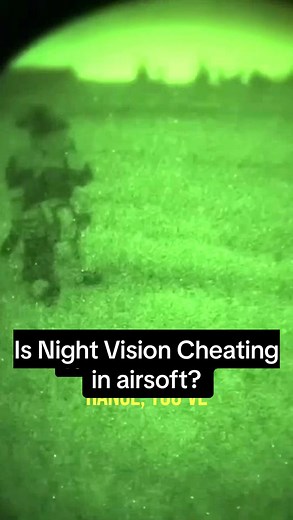 Is it cheating to use night vision during an airsoft milsim event? Night vision gives a huge advantage to those who have it. The barrier to entry is a high cost but many say it’s worth it for civilians. What do you think? Taken from Garand Thumb’s airsoft video on YouTube. #airsoft #nightvision #thermal #2a #prepared #hiking #backpacking #camping #garandthumb #airforce #specialforces #airsoftevent #running #health #fitness #gymtok #cardio
