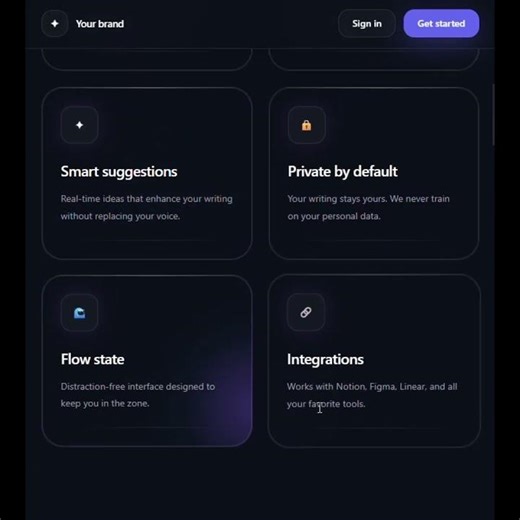 AI Writing Landing Page - React TypeScript Tailwind SaaS Website