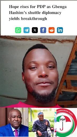 PDP Crisis Resolution on the Horizon Thanks to Gbenga Olawepo-Hashim