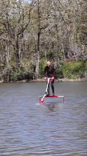 1.8K views · 24 reactions | This Human-Powered Hydrofoil Lets You Run on Water | Gadgetxplore | Facebook