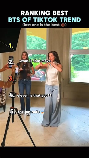 Ranking the best bts of tiktok trends pt.1 #shortsviral