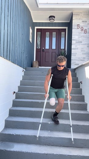 How to Safely Climb Stairs with Crutches as an Amputee