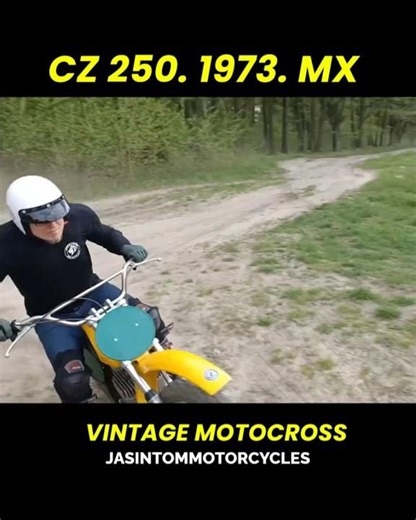 1973 CZ 250 MX CHAMPIONS . Polska. #motocross #cz250 #jazda #custombike