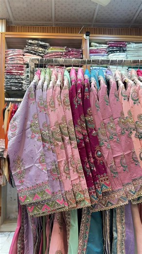 Repeat article available new stock beautiful embroidered work shirt cotton dupatta & open embroidered trousers Color 7 Lawn 3pcs Size one side of chest Small 18/ Medium 20/ Large 22 Shirt Length 43 For Online order send article pictures & size full address send on WhatsApp 03348000729 For wholesale bulk quantity stock WhatsApp ‪ 92 301 3107450‬ less See translation