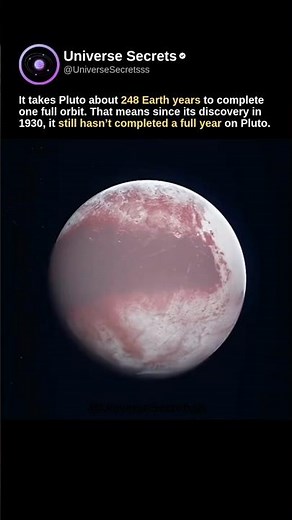 Pluto hasn’t finished ONE year since 1930!