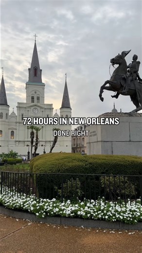 Everything you need to see in New Orleans in just 72 hours. Day 1 ➡️ French Quarter charm Day 2 ➡️ Treme plus Marigny/Bywater glow Day 3 ➡️ Uptown & Garden District beauty This isn't just where to go—it's how to experience the soul of this city in three perfect days. Visit https://bit.ly/4twcB00 complete breakdown with must-see stops & hidden gems! | Visit New Orleans