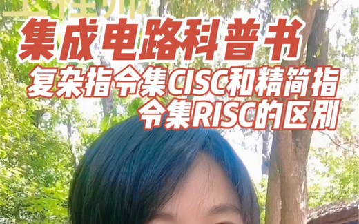 集成电路科普 复杂指令集CISC和精简指令集RISC的区别