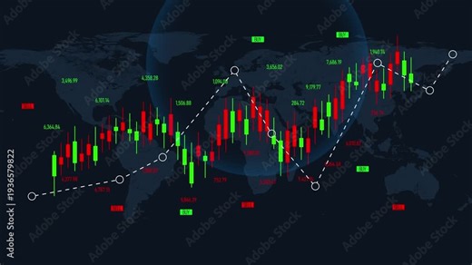Economic recession stock market statistics, business and financial analytics, profit and cost rate dashboard