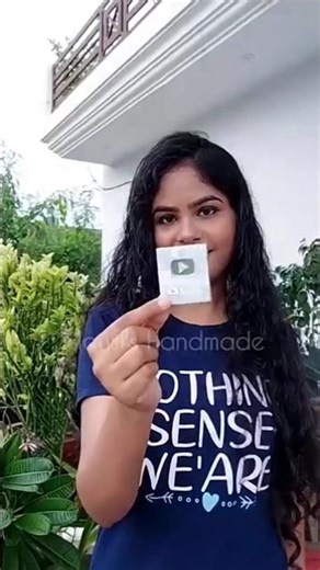 diy mini silver play button ✨️👀# craft # playbutton # mansis handmade # ytshorts