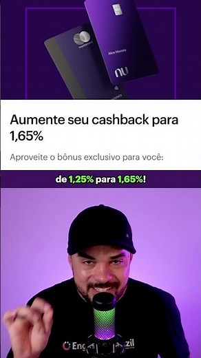 1.65% cashback on Nubank Ultraviolet 😮
