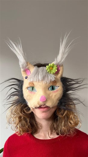 Handmade Norwegian Forest Cat Therian Mask - Etsy