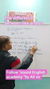 the difference between like and as #english #englishgrammar #easyenglisheveryday #easylearning