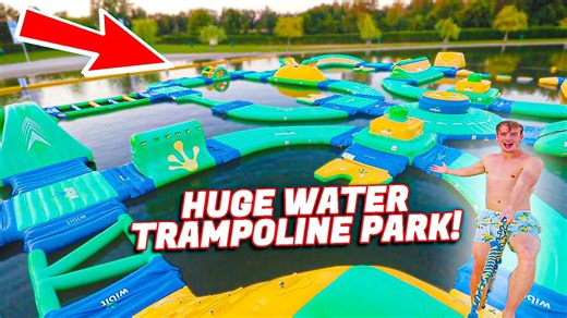 Epic Flips and Wipe-Outs on the Water Trampoline Park!