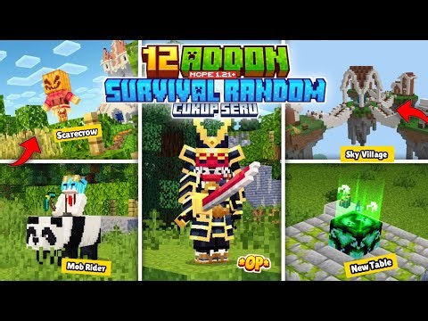 12 BEST MCPE 1.21+ SURVIVAL ADDONS ARE QUITE FUN YOU MUST TRY - Minecraft Indonesia