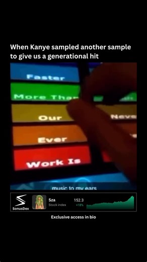 sonusdex | Kanye West’s “Stronger” famously uses a sample from the French electronic duo Daft Punk’s track “Harder, Better, Faster, Stronger.” The... | Instagram