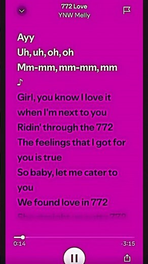 772 Love ~ YNW Melly 🩷 #lyrics #ynwmelly #772 #love