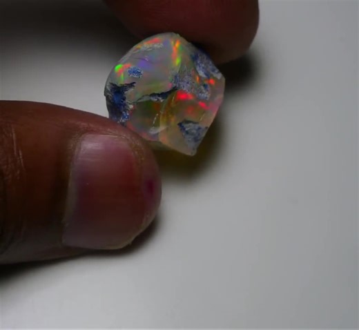 Polished Blue Opal Raw 19.40 Cts Natural Ethiopian Opal Rough 20 X 19 MM, Top Quality Welo Opal Raw, Opal Jewelry Welo Opal Raw Stone Crystal - Etsy