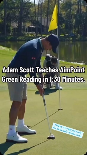 Average Joe | Learn the basics of the aimpoint putting technique from Adam Scott #aimpoint #aim #point #putting #golf #golfing #technique #practice | Instagram