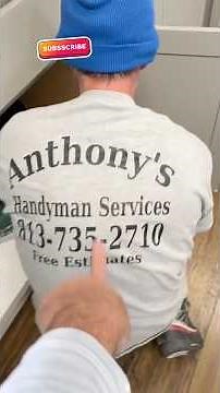 Cut Out Rotted Sink Cabinet Floor & Installed New Starboard + Pump Replacement #diy#homeimprovement