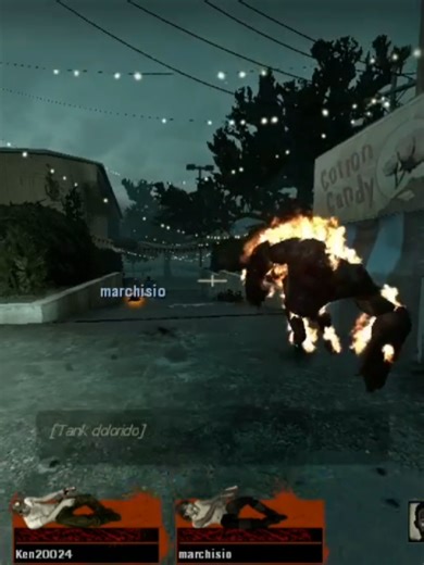 Superando el tank en L4D2: ¡un momento de acción!