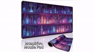 Amazon.com: Mcapirivo Blue Nebula Aesthetic Large Gaming Mouse Pad 31.5"x15.7"｜XXL Desk Mat, Non-Slip Rubber Base & Stitched Edges - Extended Waterproof Mousepad for PC/Laptop/Office/Home Decor : Office Products