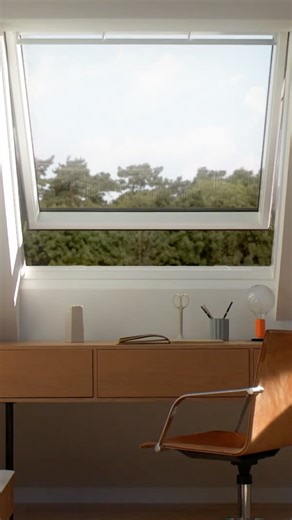 Experience effortless comfort with the VELUX INTEGRA®️ electric, centre-pivot roof window (GGU) a smart, wired solution designed for convenience and peace of mind. Operated remotely via a sleek wall switch, it’s ideal for both in- and out-of-reach spaces such as kitchens and bathrooms. Features include: • Automatic rain sensor that closes the window at the first sign of rain • Moisture-resistant design, perfect for humid rooms • Quiet, concealed motor for seamless integration • Wireless wall swi