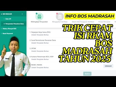 BOS Madrasah 2025 | Penjelasan Trik Membuat RKAM dari ERKAM untuk Ajuan BOS Madrasah | Simak Yah