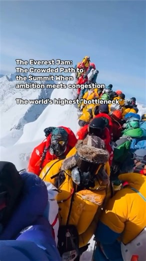 45K views · 672 reactions | The Everest Jam: The Crowded Path to the Summit When ambition meets congestion The world's highest "bottleneck"  : Nepal Trek #everest #mounteverest #hiking #climbing #fblifestyle #snowmountain #mountains #outdooractivities #outdoors #extremesports | Agus S Maruf | Facebook