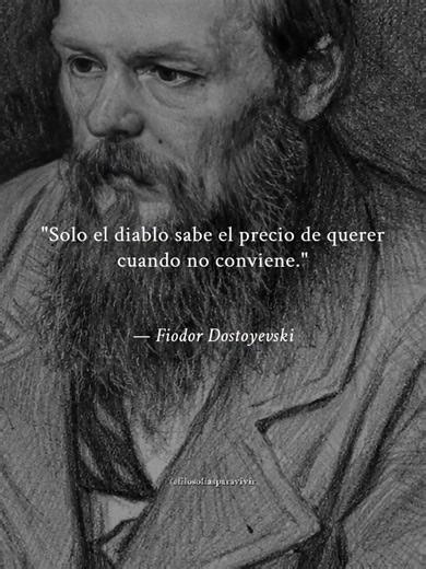 Paráfrasis de Las memorias del subsuelo — frase de Dostoievski