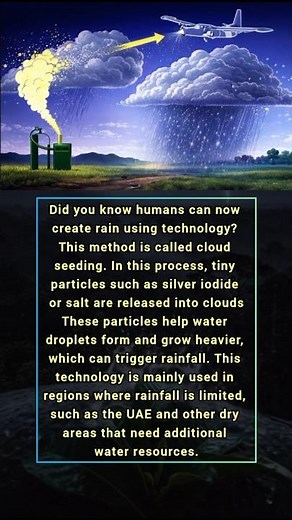 How Scientists Can Make It Rain Using Cloud Seeding#CloudSeeding#WeatherScience#ScienceFacts#Amazing
