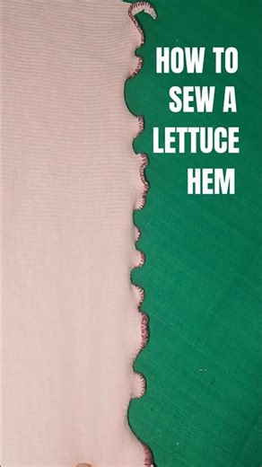 How to Sew a Lettuce Hem on Singer 8280 💕#LettuceHem, #Singer8280, #sewingtutorial