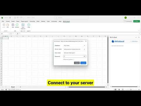 Import database tables into Excel, edit them, and save changes easily