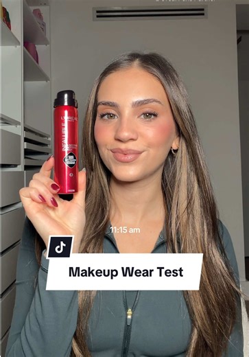 13 hour wear test, the @loréal paris usa infallible setting spray has a permanent spot in the makeup rotation 👀✨ #LOrealParisPartner #LOrealParisMakeup #longwearmakeup #longlastingmakeup #settingspray