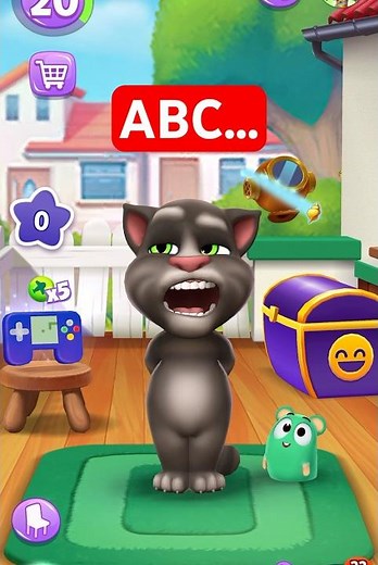 Learn ABC with tom #talkingtom #abcd #funny #games #learning
