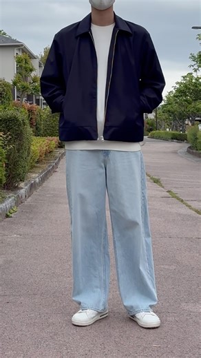 【179cm/67kg】UNIQLOウィメンズ『バギーカーブジーンズ』で作る！脚長＆爽やか大人カジュアル