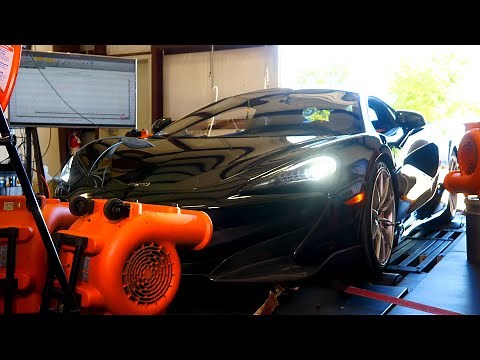 McLaren 600LT Baseline Chassis Dyno Testing