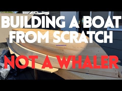 BUILDING A BOAT FROM SCRATCH, not a Whaler! Conchfish 16 Ep 1