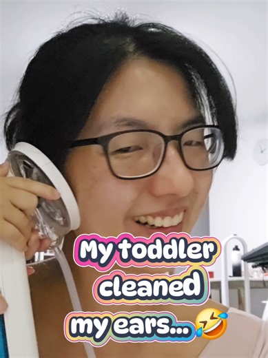 Toddler's Hilarious Ear Cleaning Experience