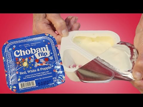 Chobani Flip Red, White and Poppin' Yogurt Review And Taste Test - Limited Edition Greek Yogurt