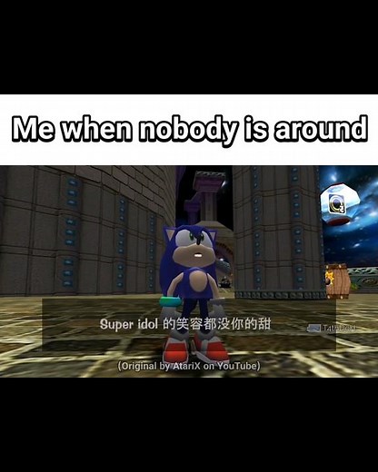 Sonic sings Super Idol