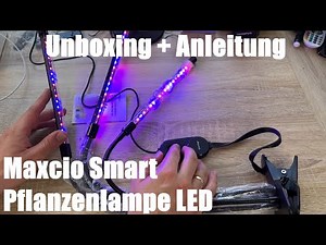 Maxcio Smart Pflanzenlampe LED, Pflanzenlicht 12W, Vollspektrum LED Grow Licht Unboxing & Anleitung