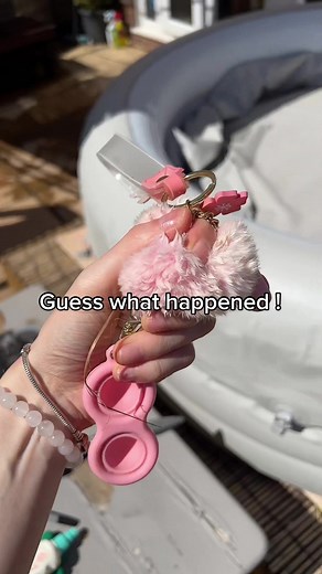 Boba Bunny Keychain Transformation to White Color